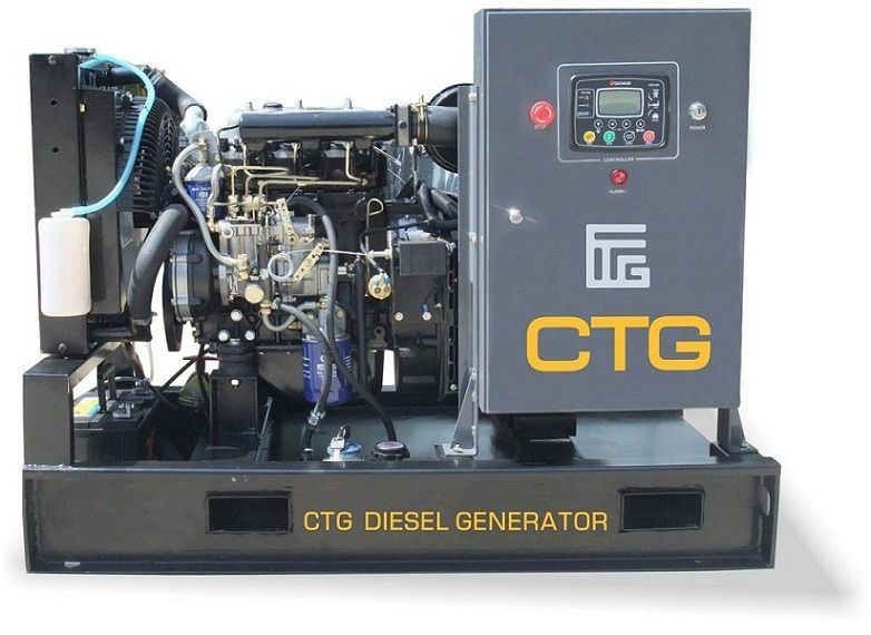 Однофазный Дизельный генератор 16 кВт CTG AD-18RES-M в кожухе